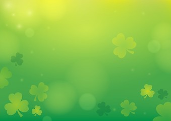 Image showing Three leaf clover abstract background 1