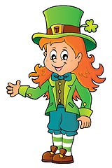 Image showing Leprechaun girl theme image 1