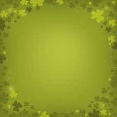 Image showing Three leaf clover abstract background 6