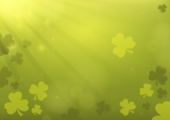 Image showing Three leaf clover abstract background 3