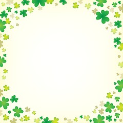 Image showing Three leaf clover abstract background 5