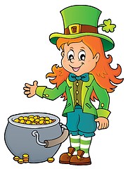 Image showing Leprechaun girl theme image 2