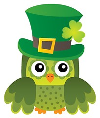 Image showing St Patricks Day theme with owl image 1