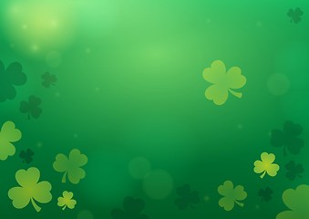 Image showing Three leaf clover abstract background 2