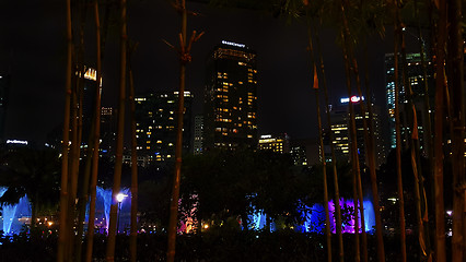 Image showing Petronas Towers Kuala Lumpur at night