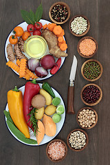 Image showing Healthy Eating Food Selection 