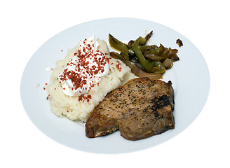 Image showing Isolated Pork Chop Supper
