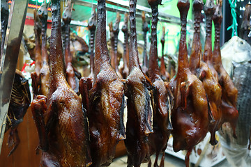 Image showing The duck dried hanging for sale 