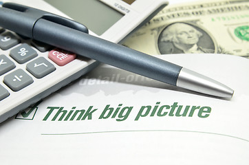 Image showing Think big picture