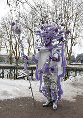 Image showing Disguised Person - Annecy Venetian Carnival 2013