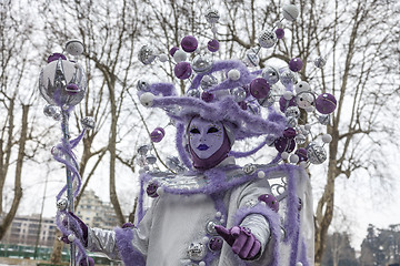 Image showing Disguised Person - Annecy Venetian Carnival 2013