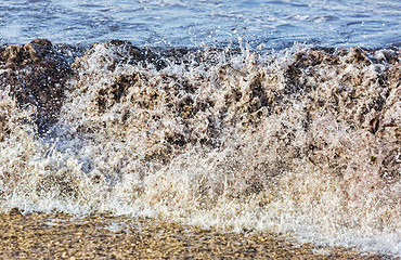 Image showing Waves on the Shore