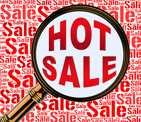 Image showing Hot Sale Means Best Deals And Bargains