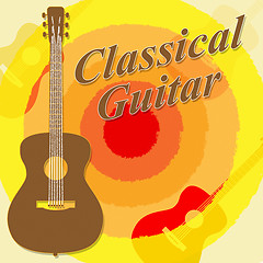 Image showing Classical Guitar Means Guitars Folk And Guitarist