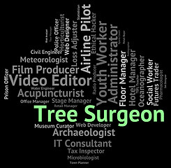 Image showing Tree Surgeon Means Job Jobs And Hiring