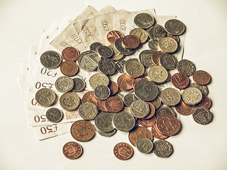 Image showing Vintage British Pound