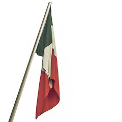 Image showing Vintage looking Italian flag