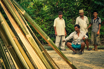 Image showing Four men in Nepal