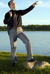 Image showing Businessman Posing