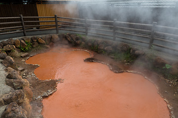 Image showing Blood Pond Hell in Beppu, Japan