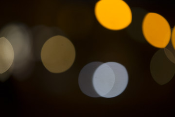 Image showing Colorful bokeh on black background