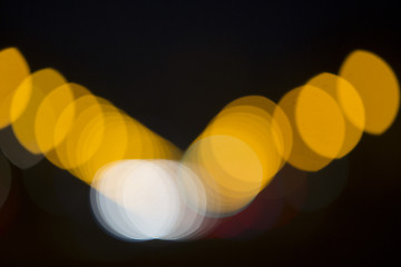 Image showing Colorful bokeh on black background