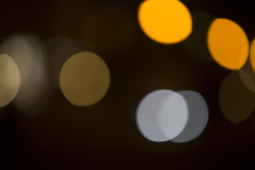 Image showing Colorful bokeh on black background