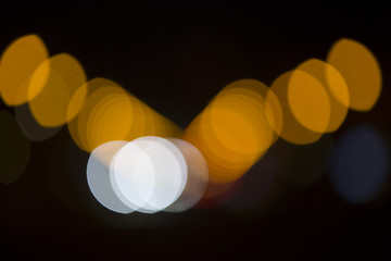 Image showing Colorful bokeh on black background