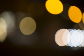 Image showing Colorful bokeh on black background