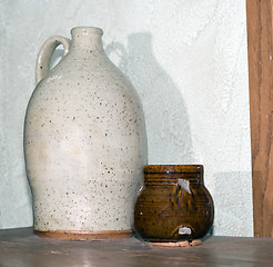 Image showing Old Jug and Cup