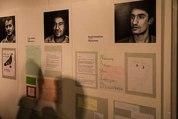 Image showing Refugees are telling their stories in the exhibition Angekommen