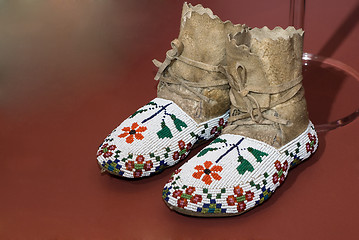 Image showing Native American Moccasins