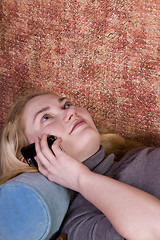 Image showing Teenager Talking on the Cell Phone 