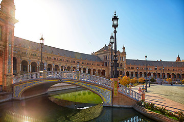 Image showing Spain Square, Sevilla, Spain