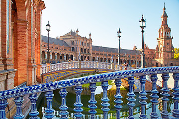 Image showing Spain Square, Sevilla, Spain