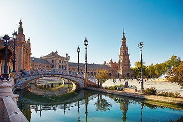 Image showing Spain Square, Sevilla, Spain