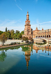 Image showing Spain Square, Sevilla, Spain