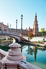 Image showing Spain Square, Sevilla, Spain