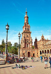 Image showing Spain Square, Sevilla, Spain