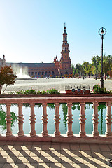 Image showing Spain Square, Sevilla, Spain