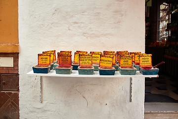 Image showing Street herb and spices shop in Sevilla