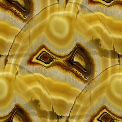 Image showing Agate Crystal cross section as seamless background