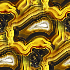 Image showing Agate Crystal cross section as seamless background