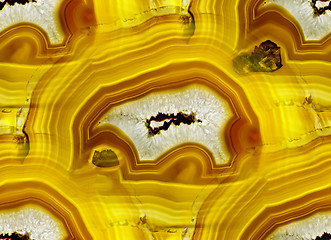 Image showing Agate Crystal cross section as seamless background