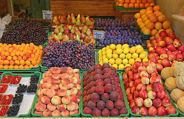Image showing Fruits in Crates