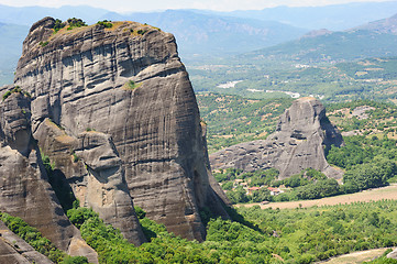 Image showing Mountain Monastery in Meteora, Greece