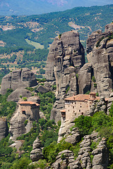 Image showing Mountain Monastery in Meteora, Greece