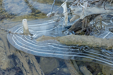 Image showing The ice on the river