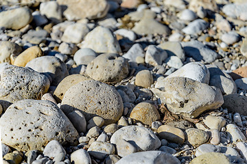 Image showing The large pebbles
