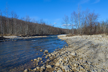 Image showing The mountain river